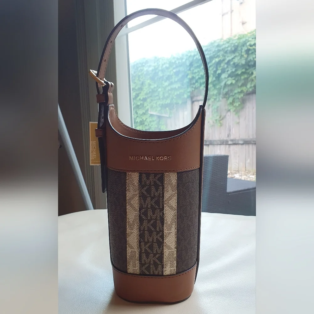 NWT MK WINE BOTTLE HOLDER BAG - Picture 1 of 5